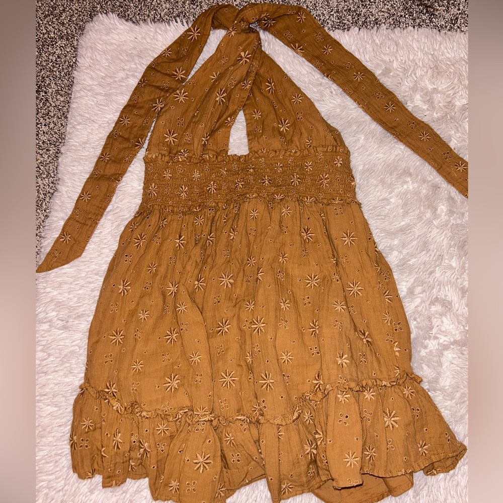 Aerie Tie Mini Dress - Picture 1 of 4